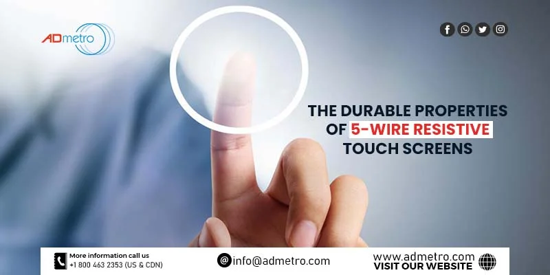 5-wire resistive touch screen